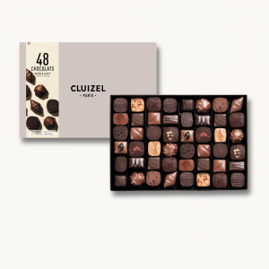 COFFRET MANUFACTURE 48 CADEAU ENTREPRISE COFFRETS 48 CHOCOLATS NOIR, LAIT & KEWANE