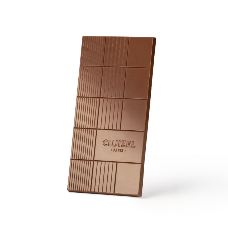 TABLETTE LAIT 45% ECLATS CARAMEL – Image 2