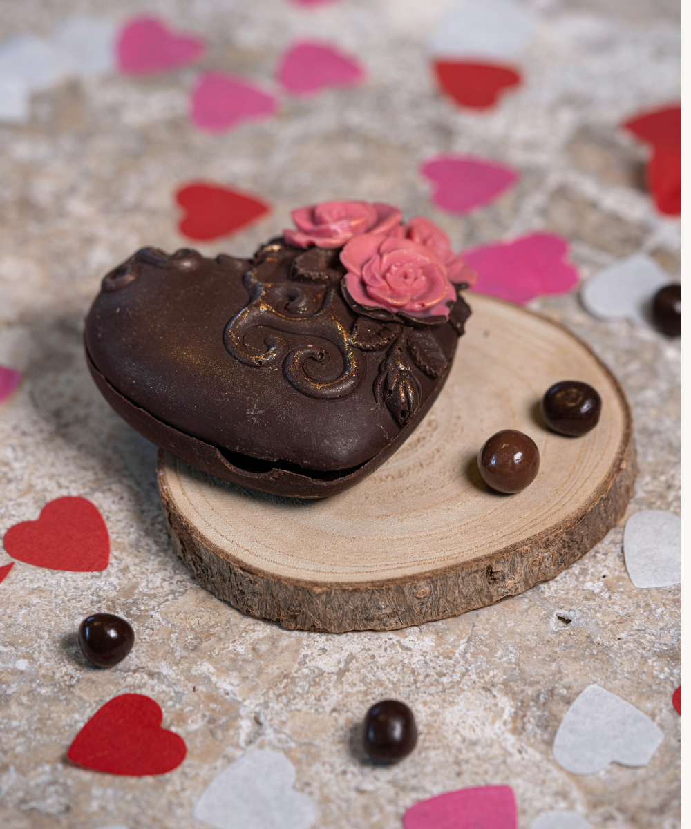 Coeur Baroque Chocolat Lait ou Noir – Image 2
