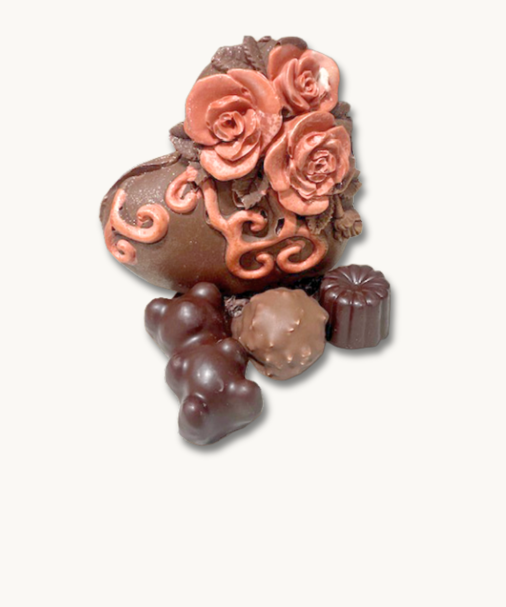 Product image of Coeur Baroque Chocolat Lait ou Noir
