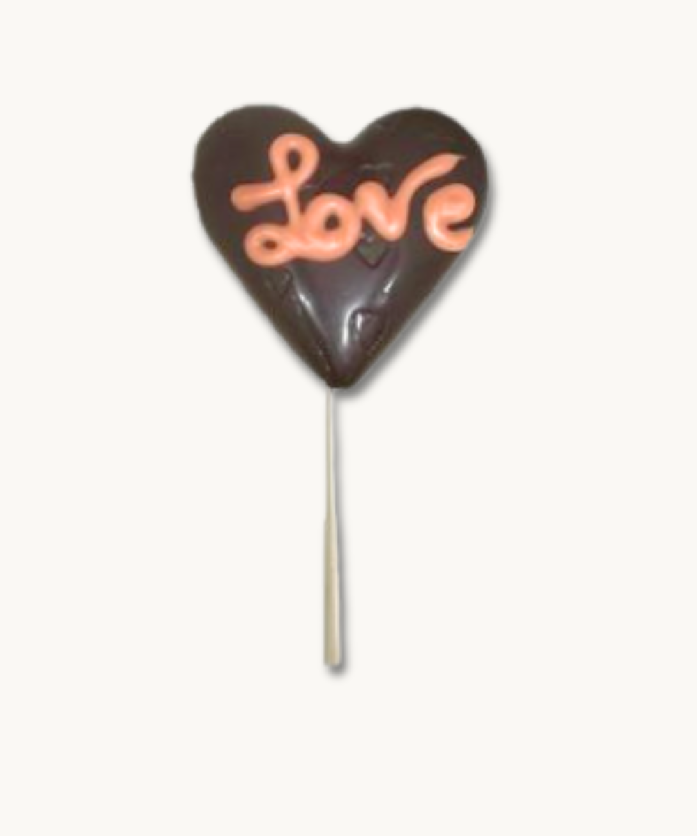 Product image of Sucette Love en chocolat noir ou lait