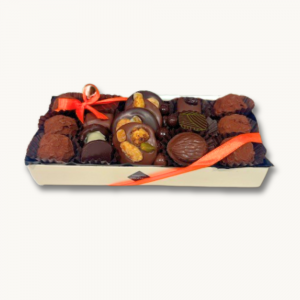 Panier chocolat garni de différents produits comptoir du chocolat - Montpellier