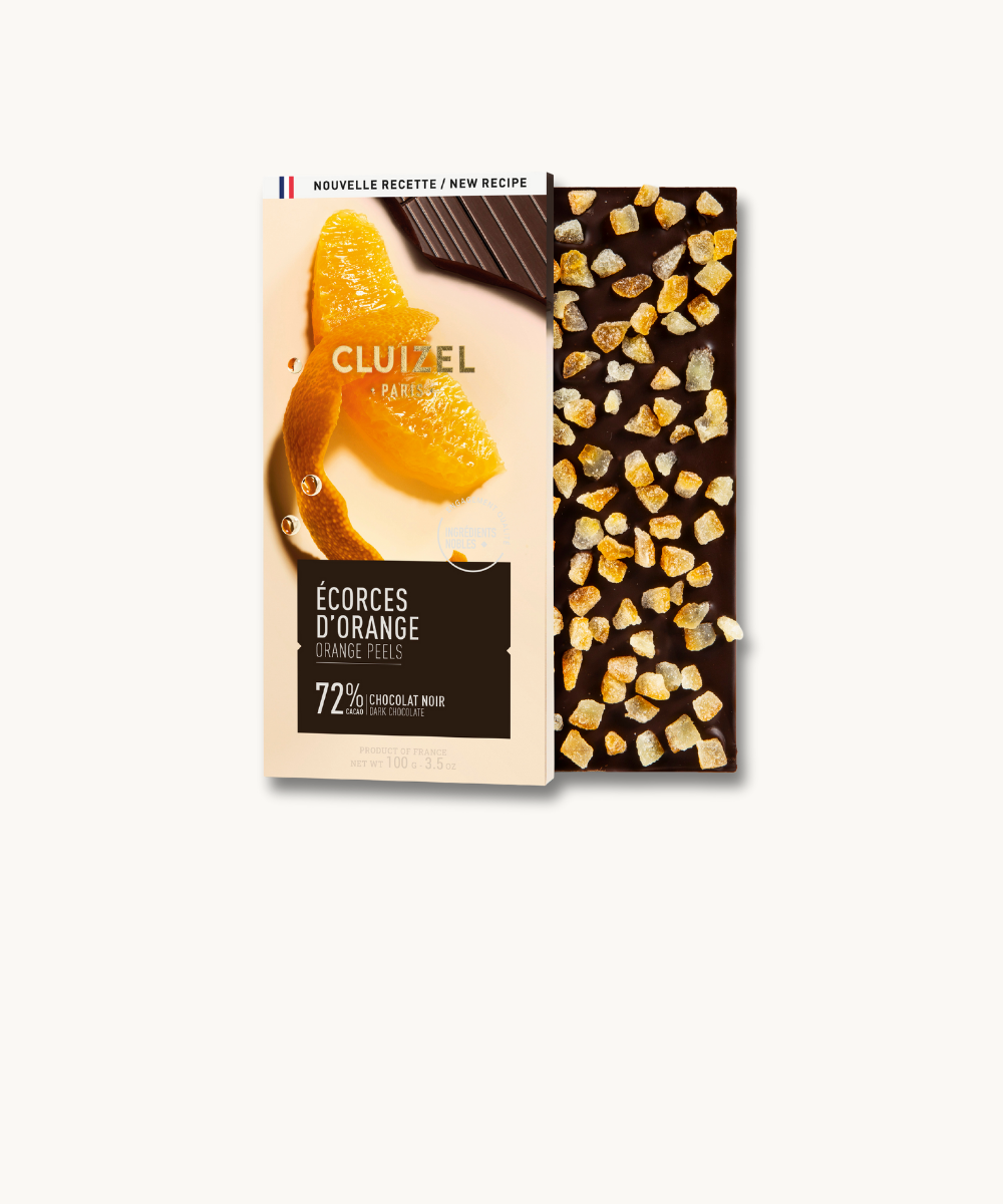 Product image of Tablette noir 70% écorces d’orange Bio