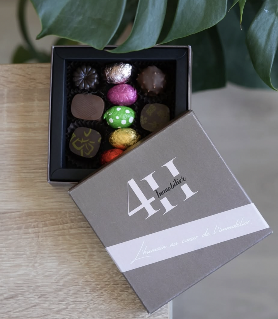 Offrez une boîte de chocolats personnalisée à l’image de votre entreprise